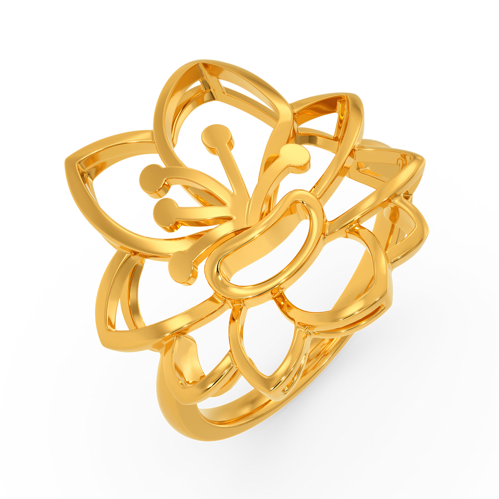 Queen Of The Tropics Gold Rings