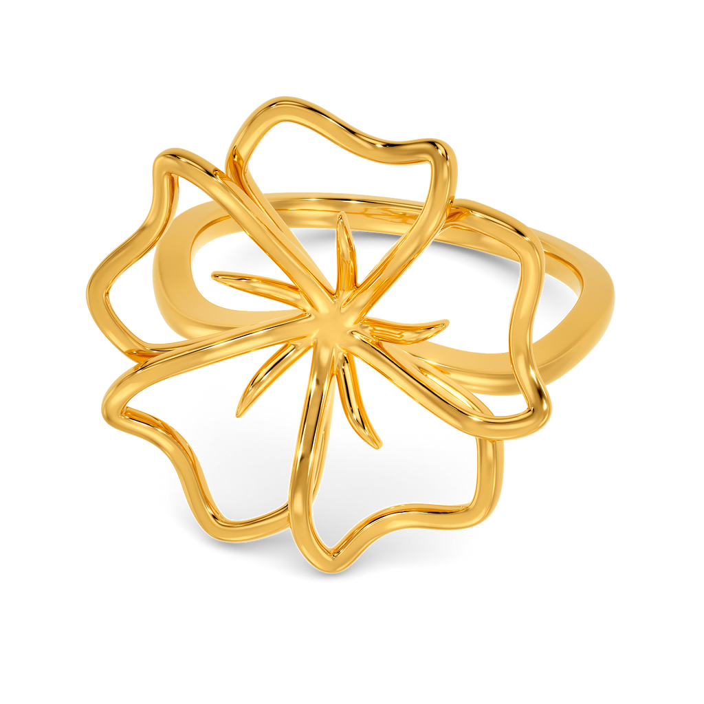 A Floral Tale Gold Rings alternate view 2
