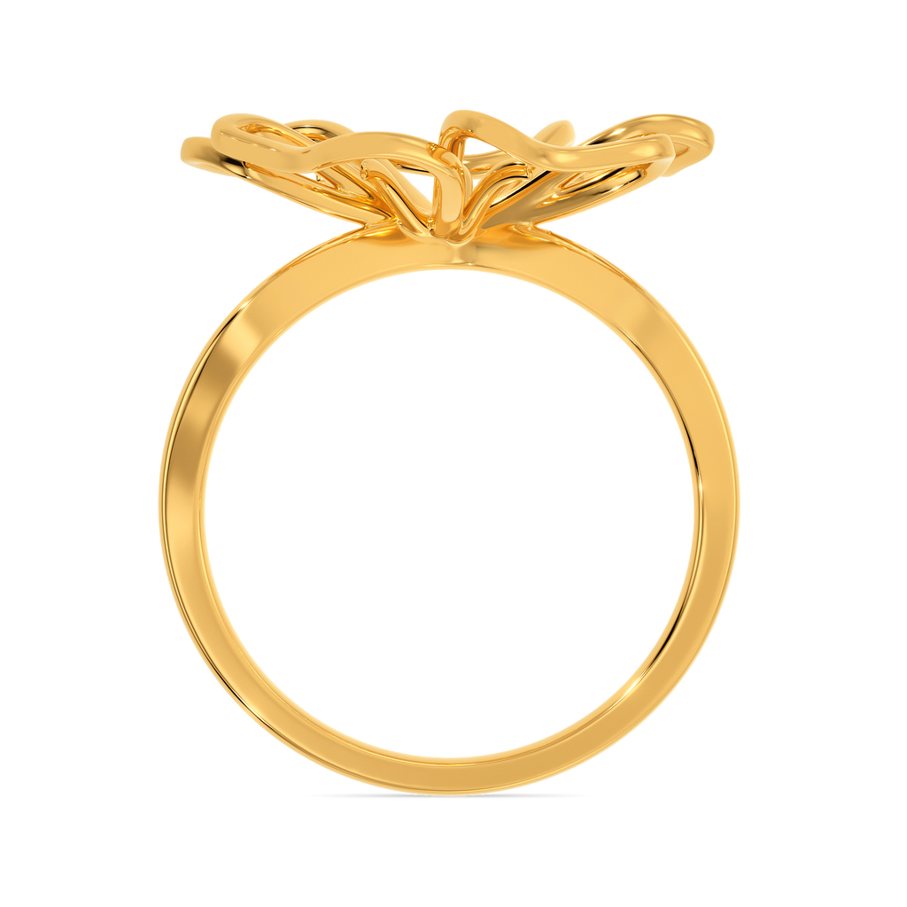 A Floral Tale Gold Rings image