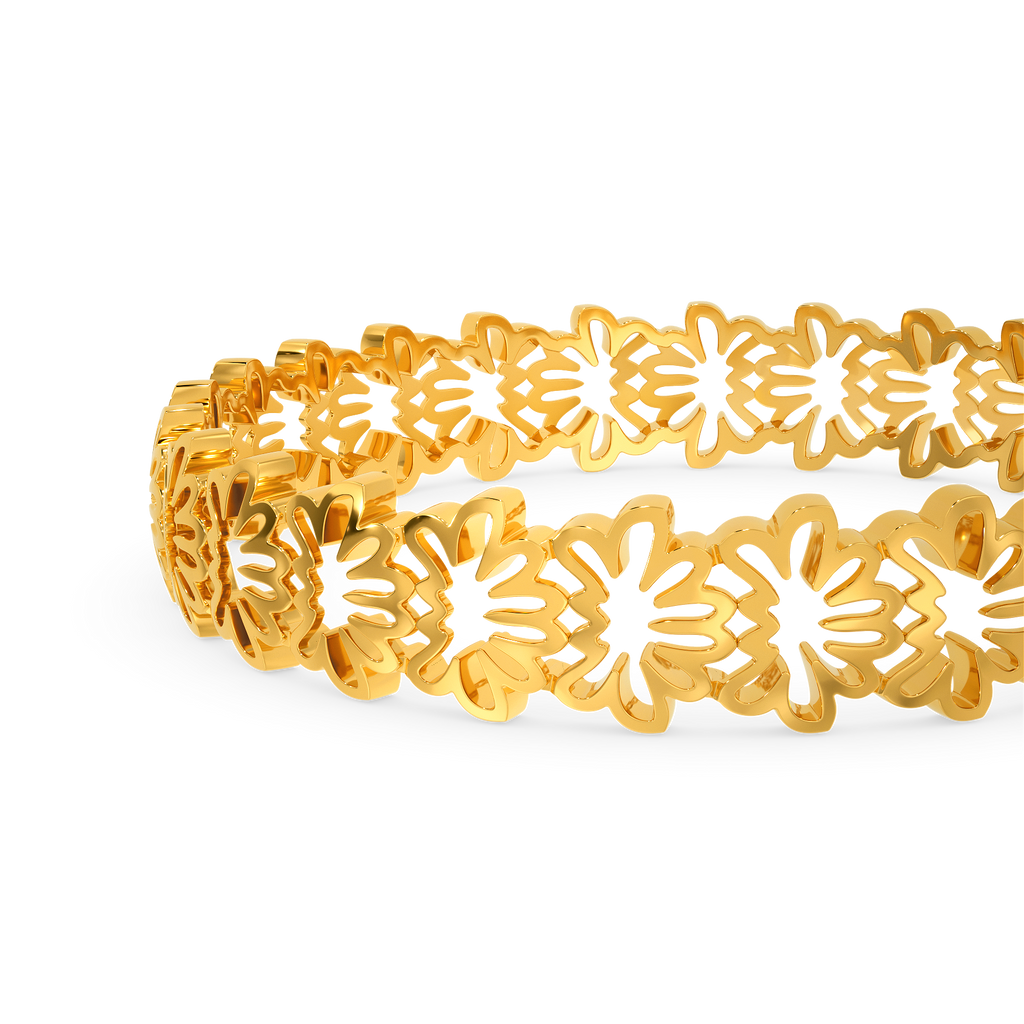 Tropical Paradise Gold Bangles