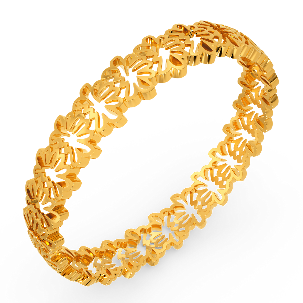 Tropical Paradise Gold Bangles