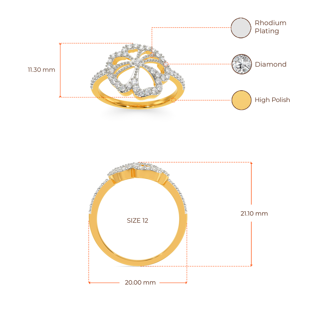 Floral Soul Diamond Rings image