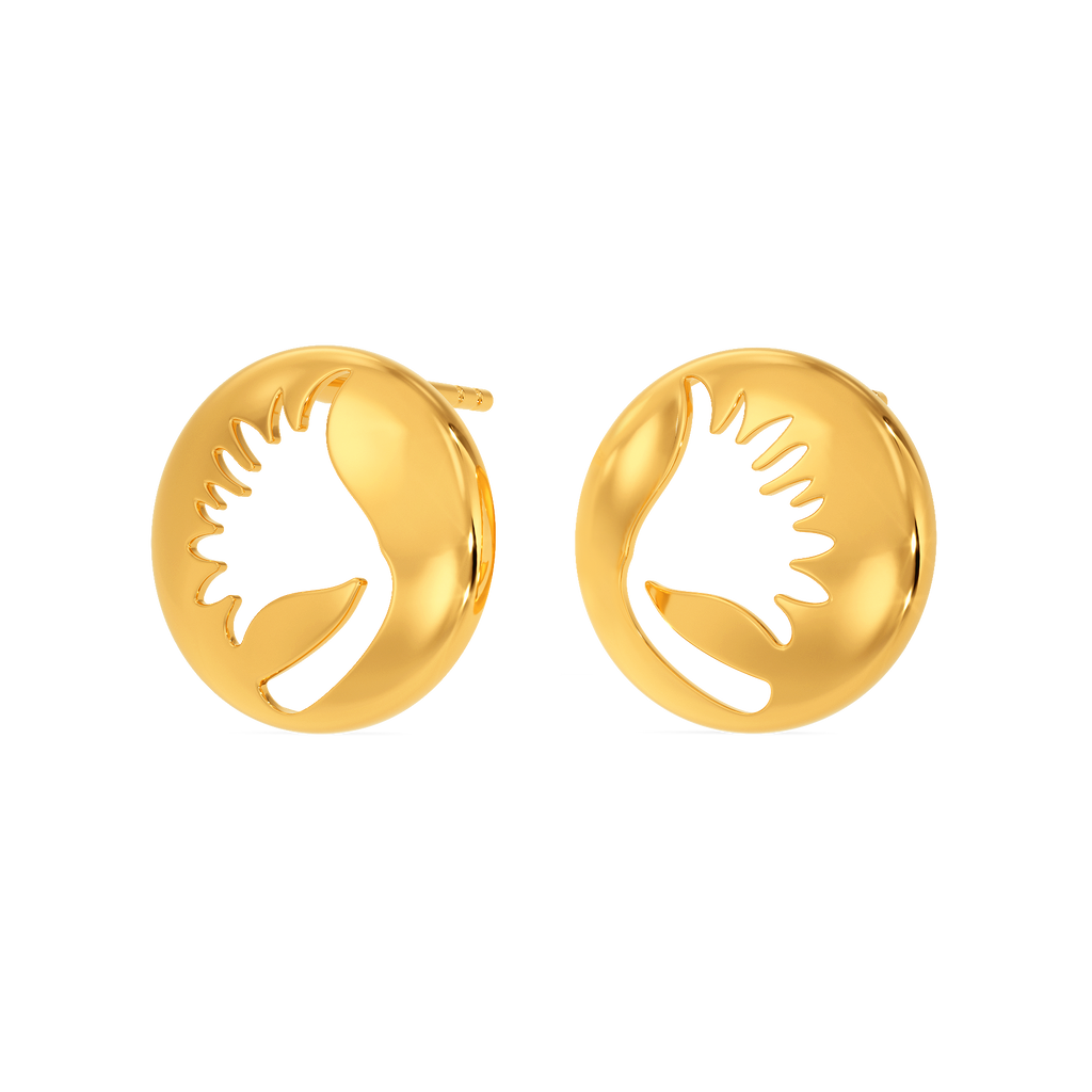 Tune Of The Daisy Gold Earrings