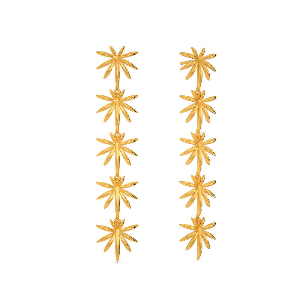 Trail Bloom Gold Earrings