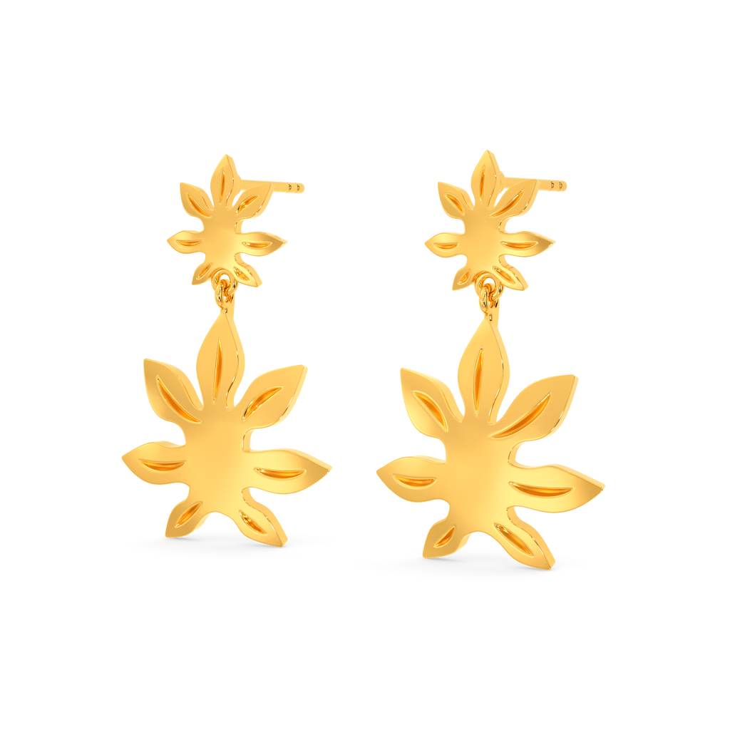 Flora Party Gold Earrings