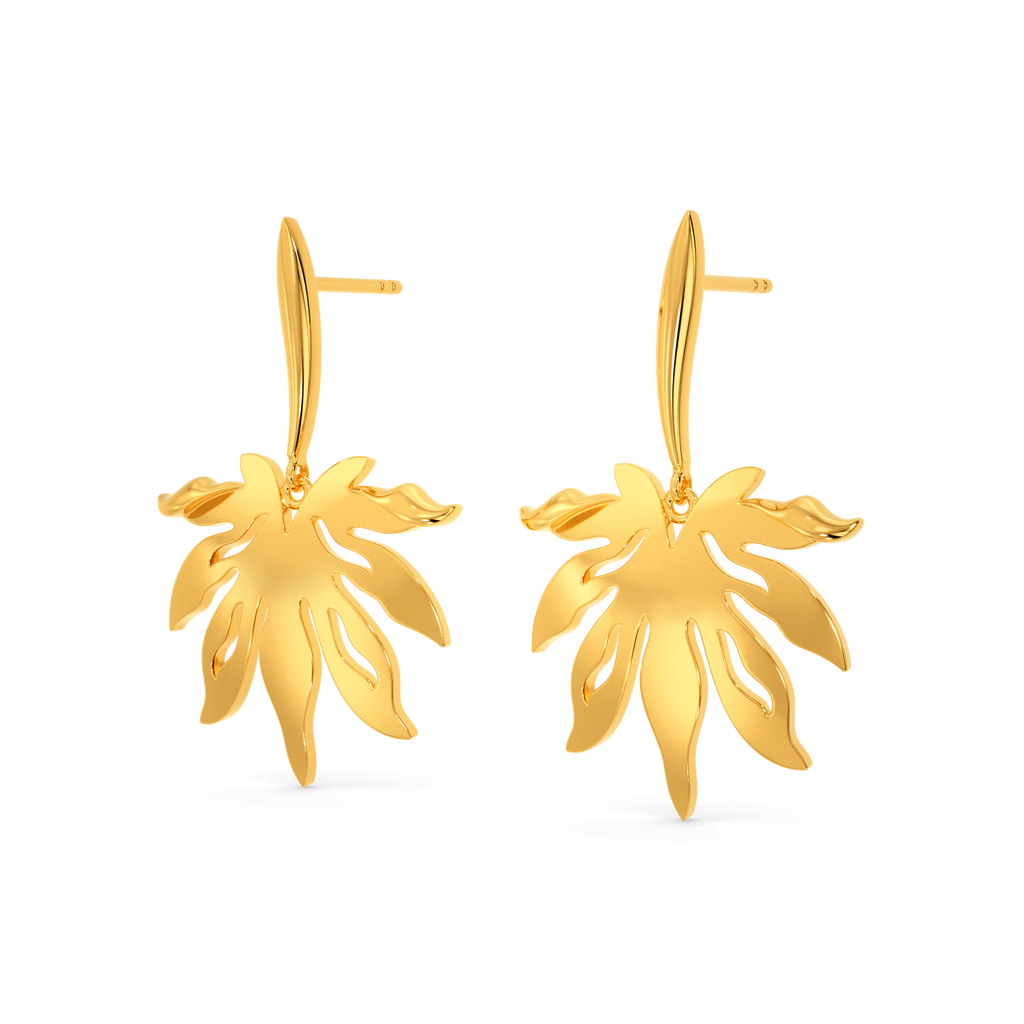 Maple Dreams Gold Earrings