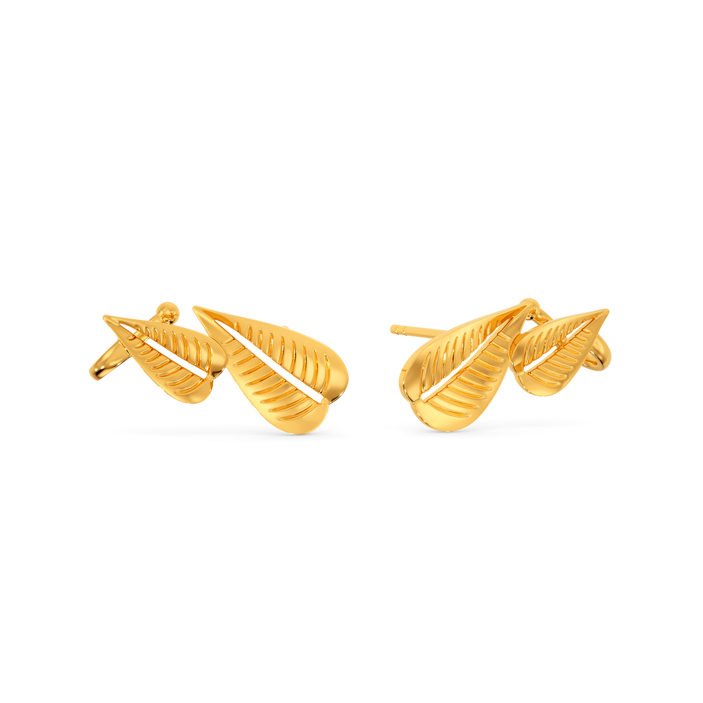 Leaves O Mania Gold Earrings