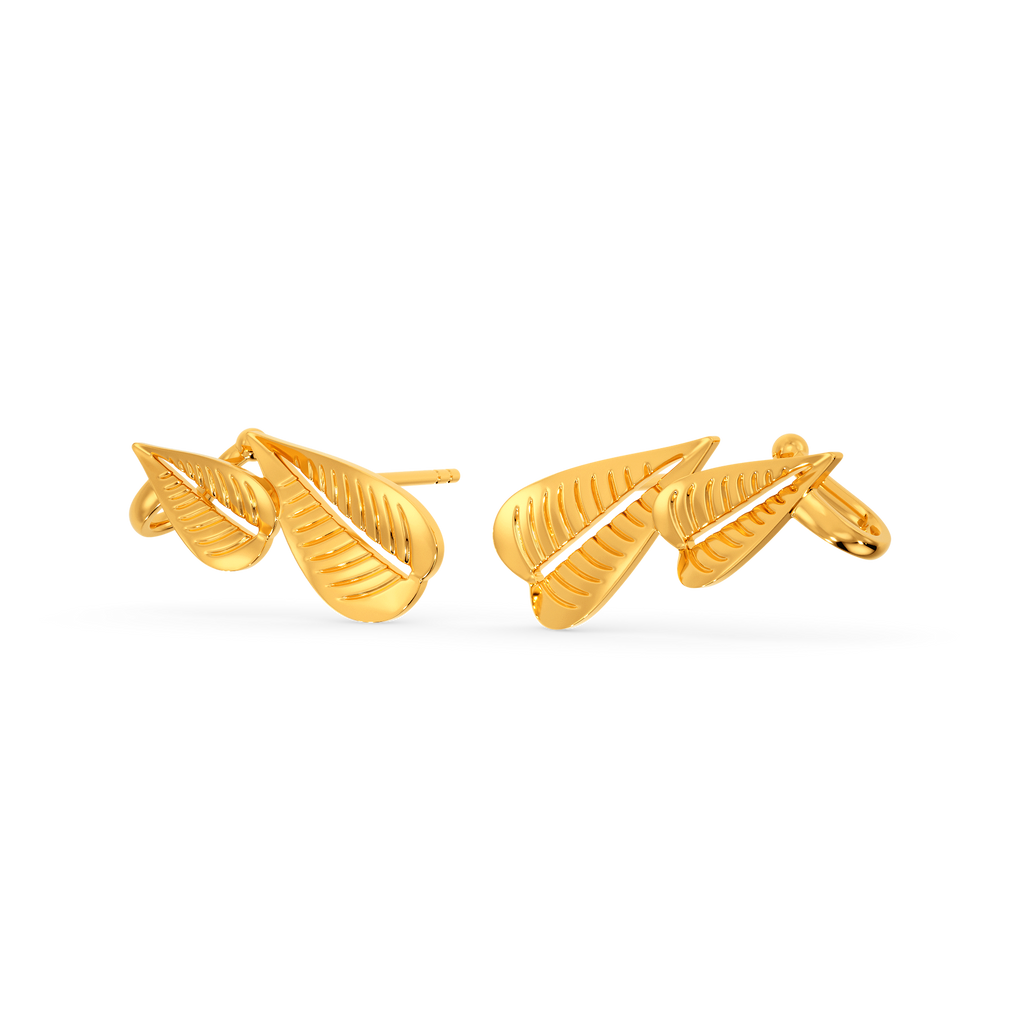 Leaves O Mania Gold Earrings
