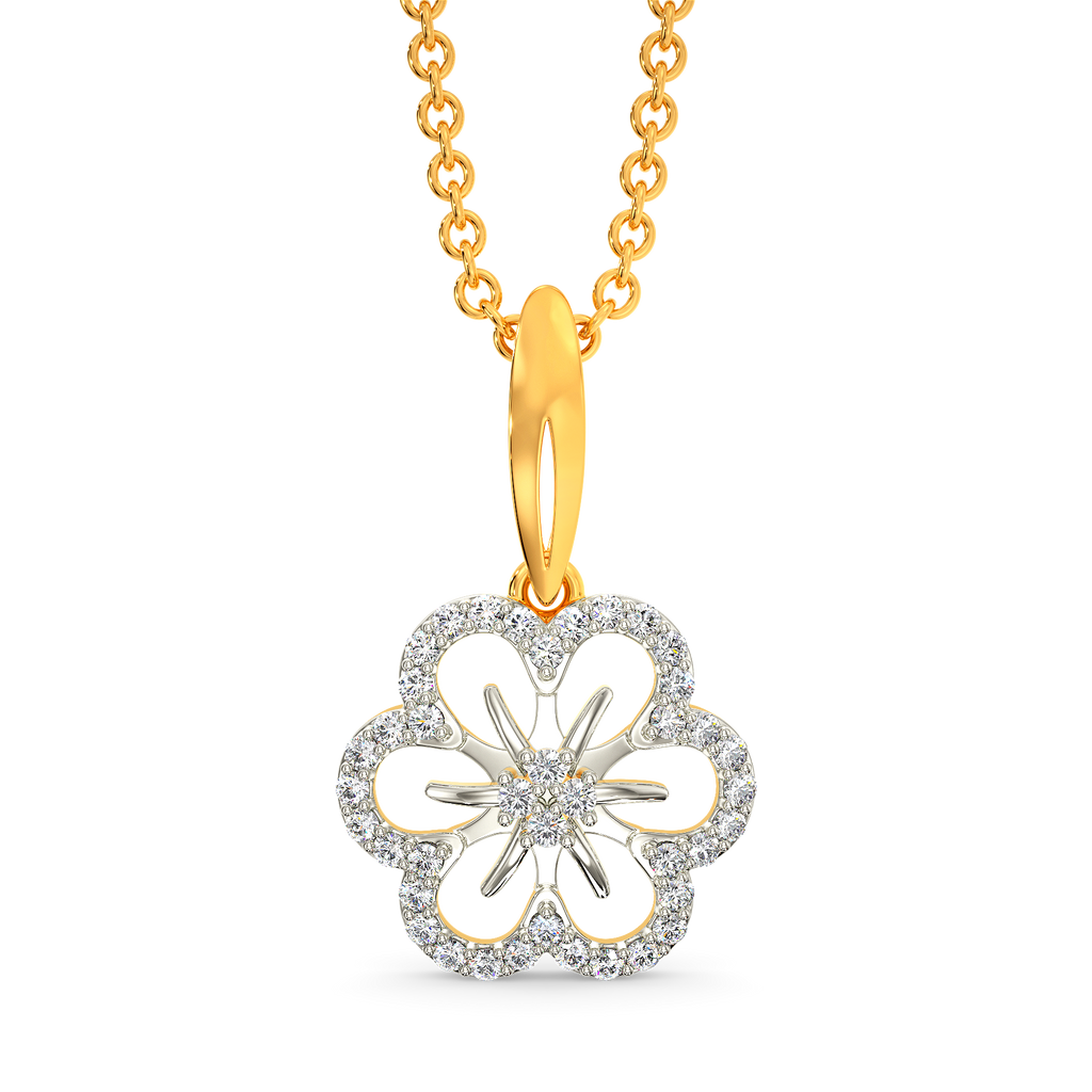 Magic Of Magnolia Diamond Pendants