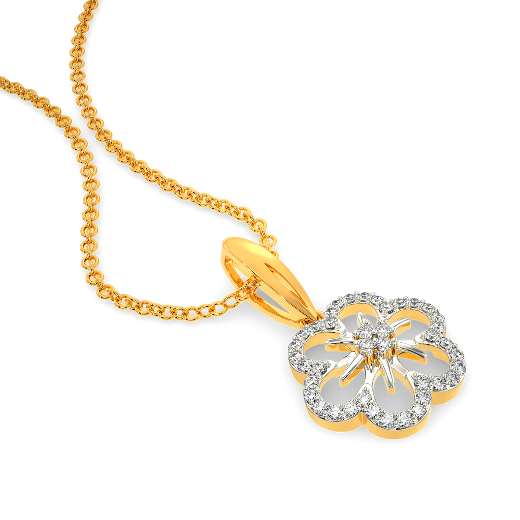Magic Of Magnolia Diamond Pendants