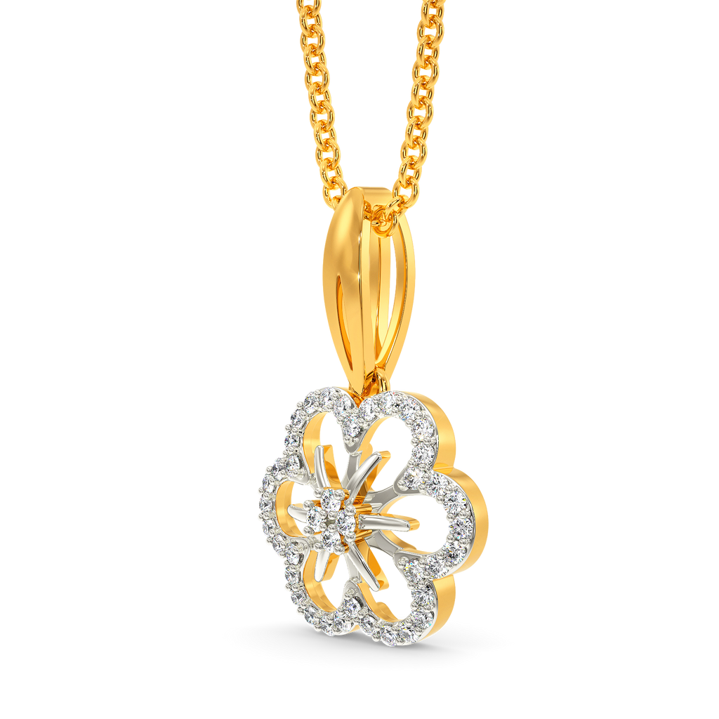 Magic Of Magnolia Diamond Pendants
