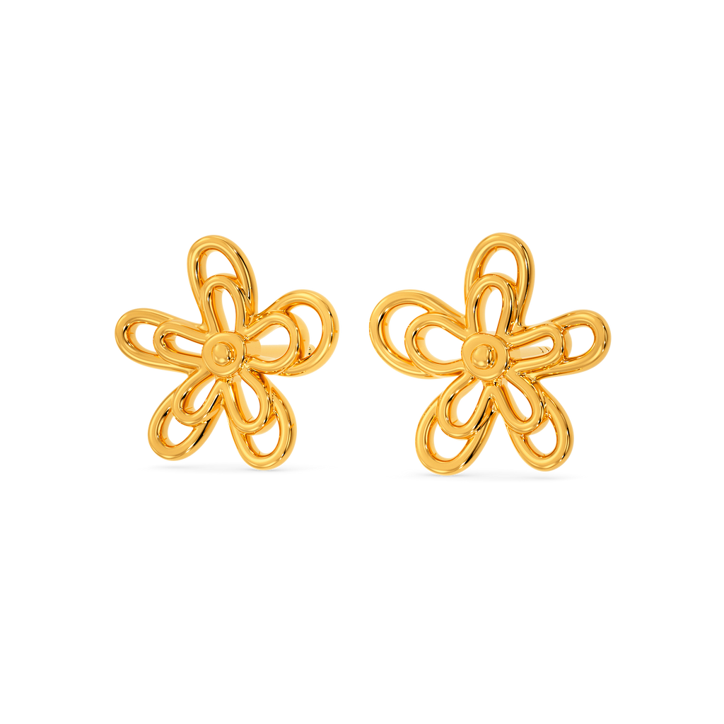 Binded To You Gold Earrings