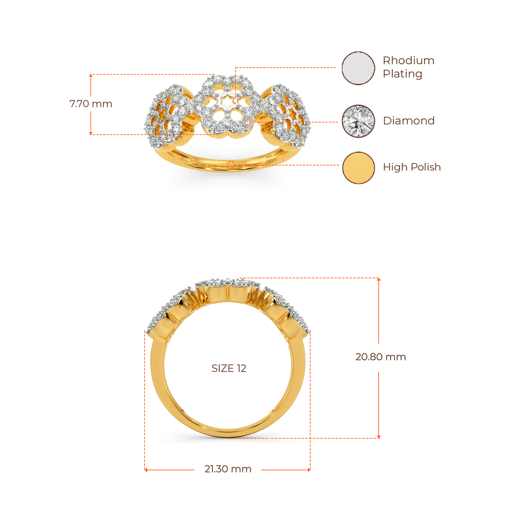 Gardenia Diamond Rings image