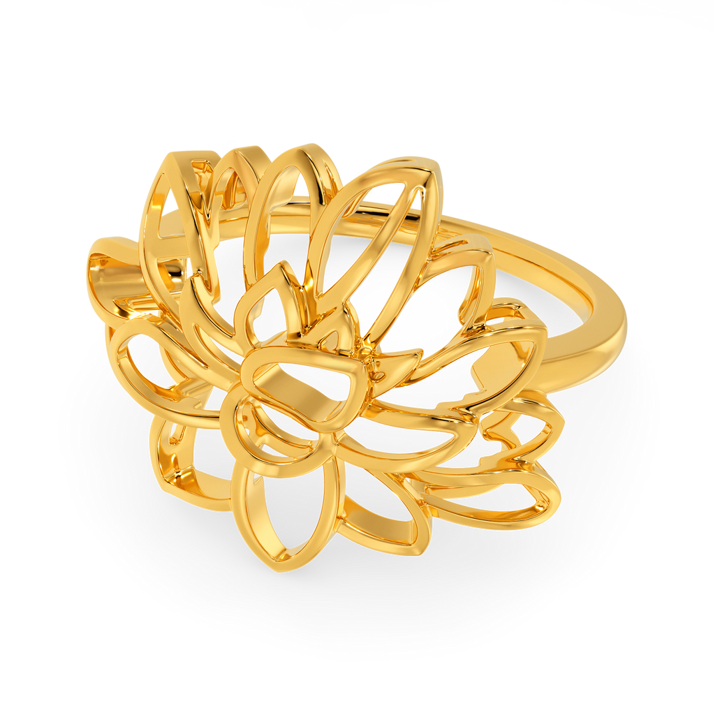 Just Like The Lotus Gold Rings alternate view 3