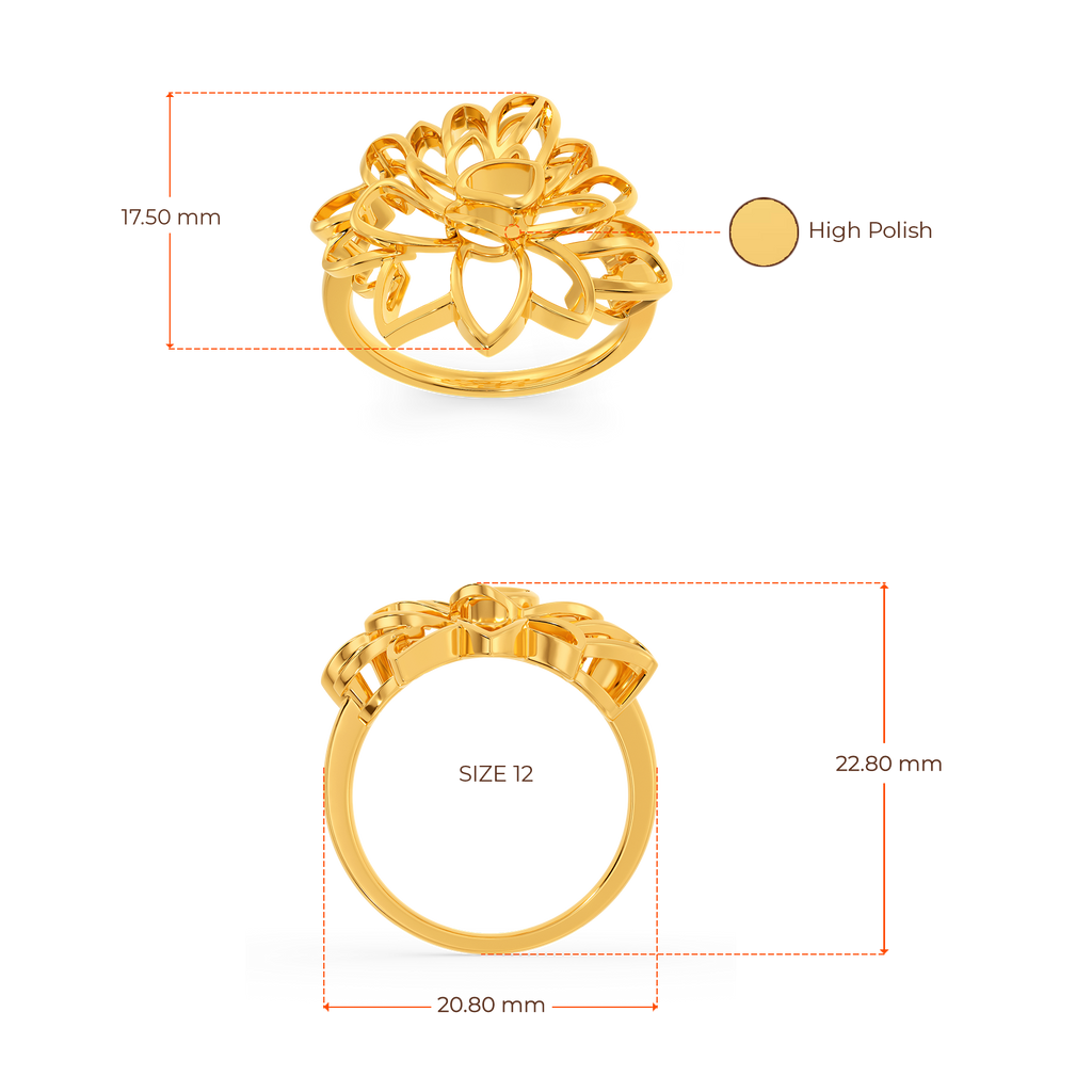Just Like The Lotus Gold Rings image