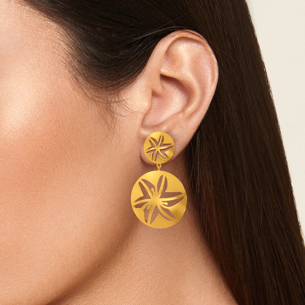 Tropical Dream Gold Earrings
