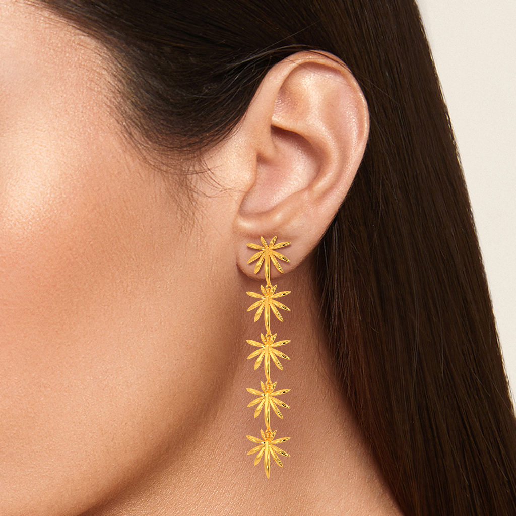 Trail Bloom Gold Earrings