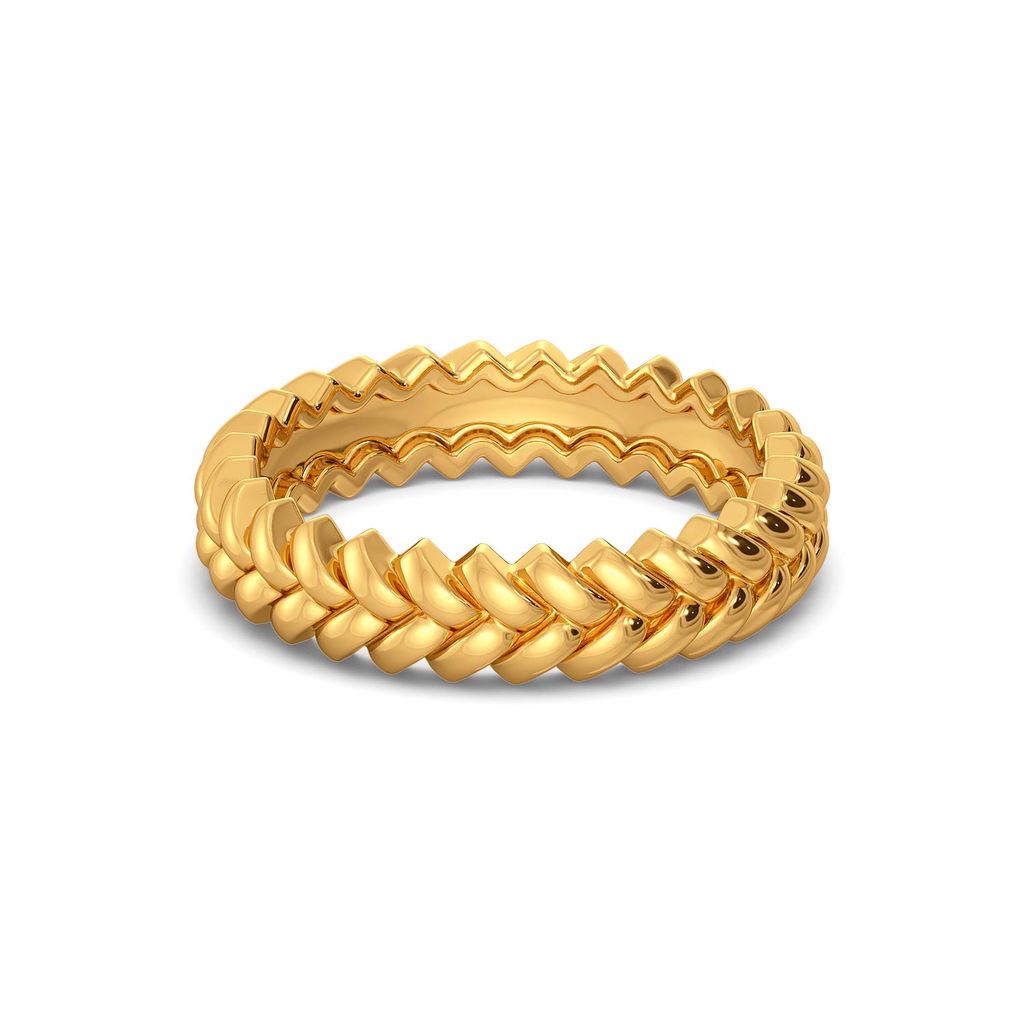 The Twill Drill Gold Rings alternate view 3