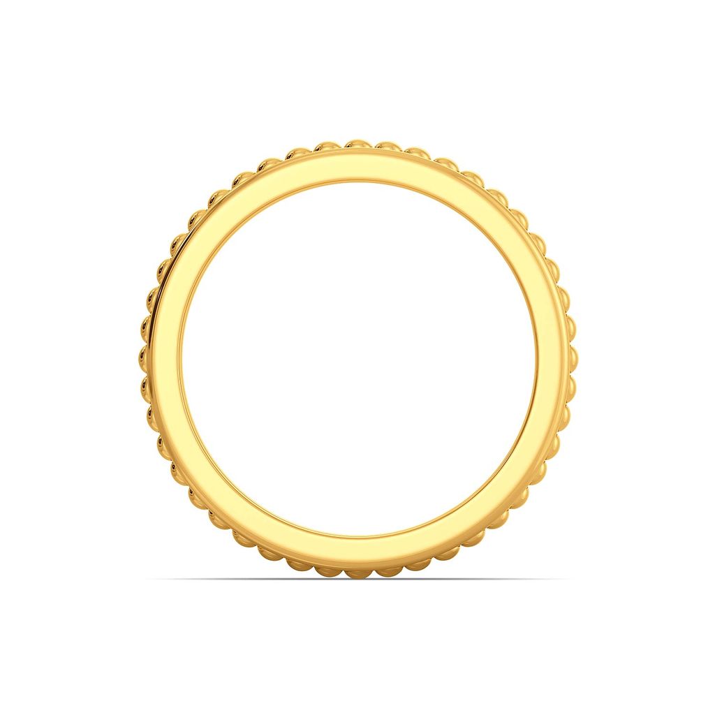 The Satin Weave Gold Rings image