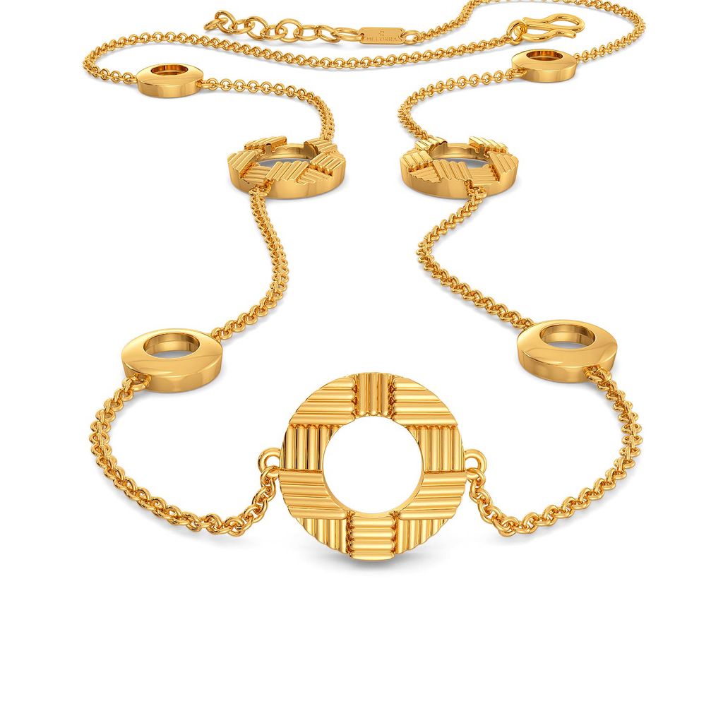 The Satin Weave Gold Necklaces