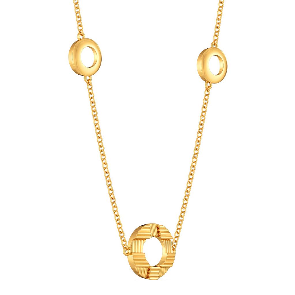 The Satin Weave Gold Necklaces