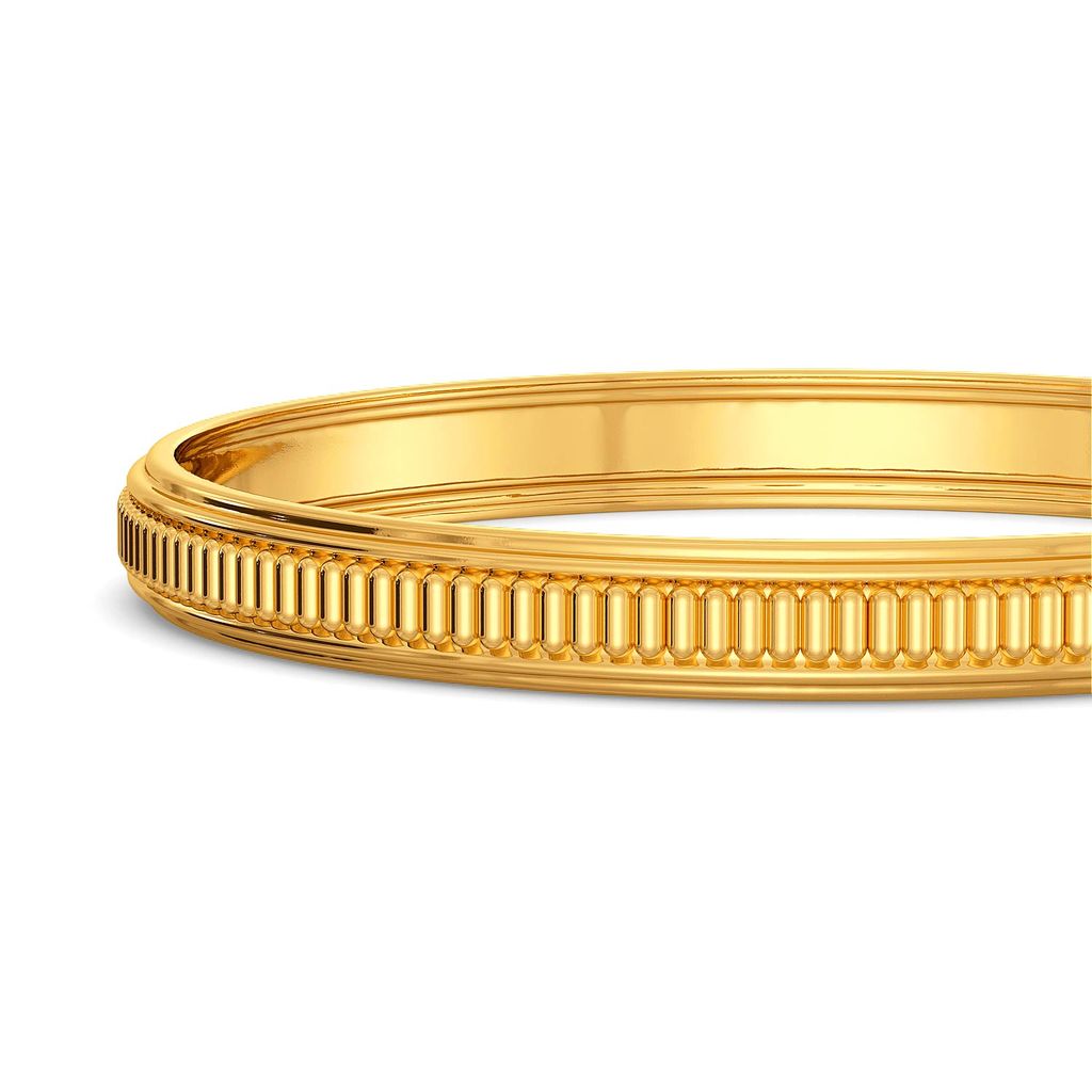 The Satin Weave Gold Bangles