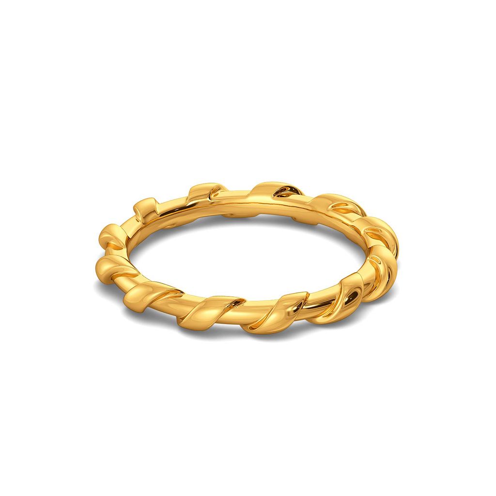 The Leno Weave Gold Rings alternate view 3