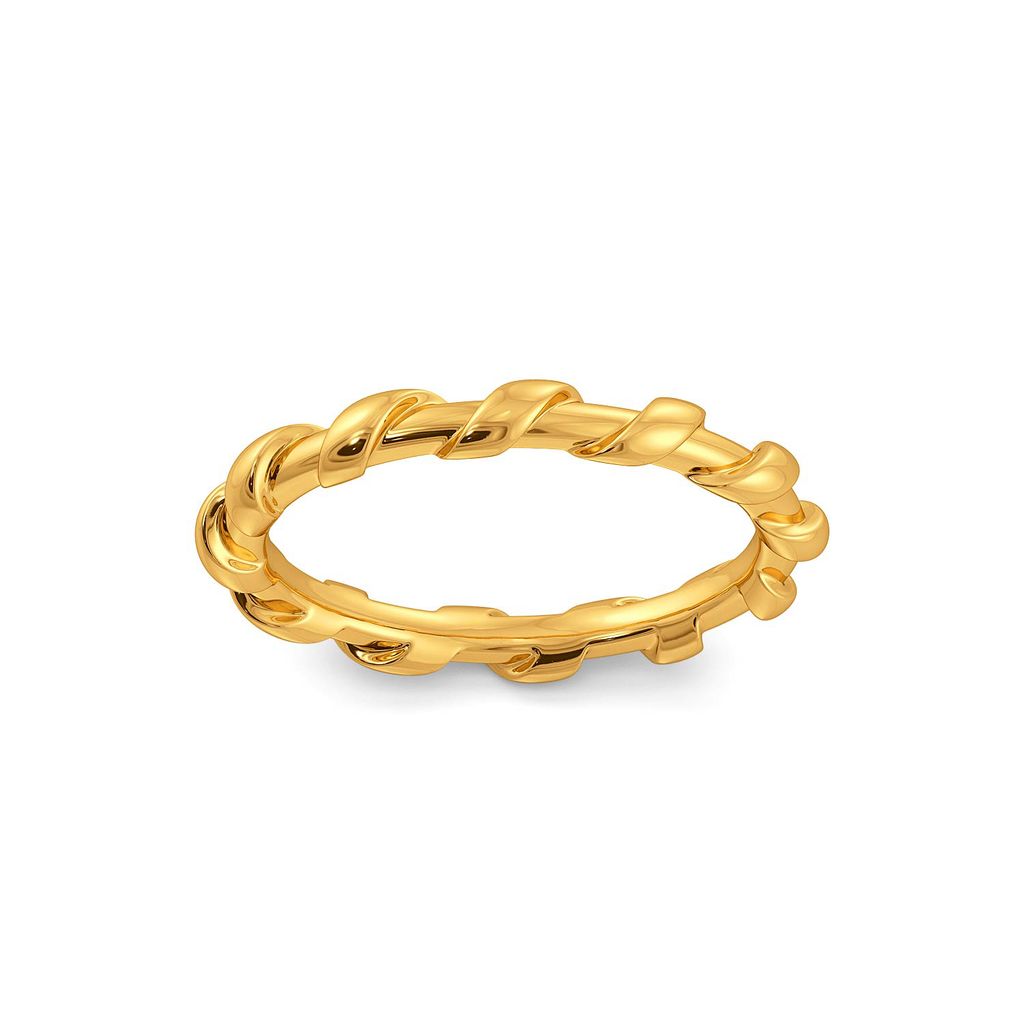 The Leno Weave Gold Rings alternate view 2
