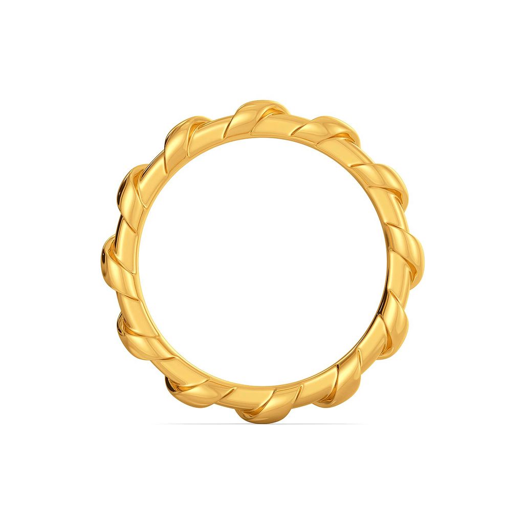 The Leno Weave Gold Rings image
