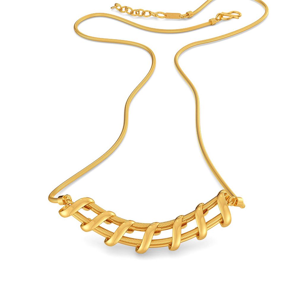 The Leno Weave Gold Necklaces