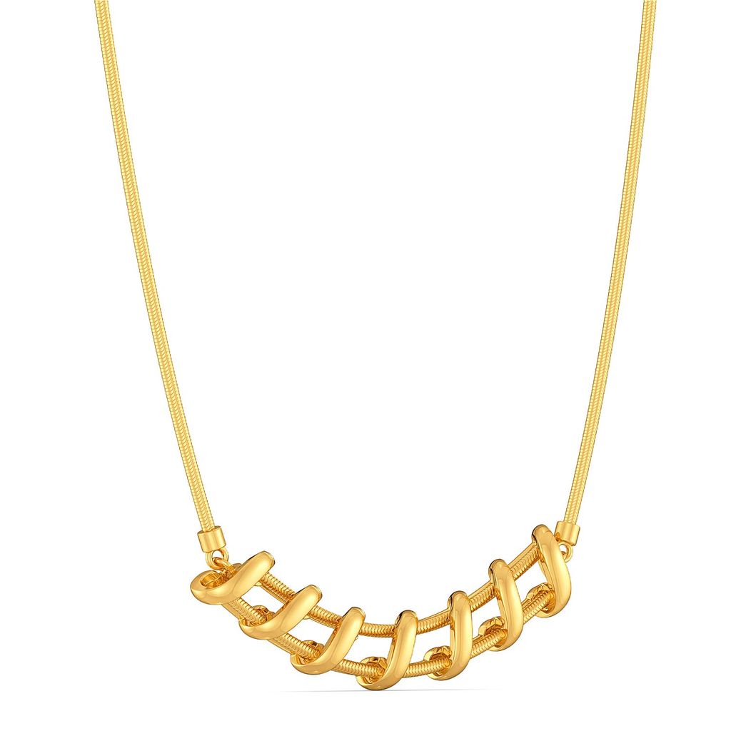 The Leno Weave Gold Necklaces