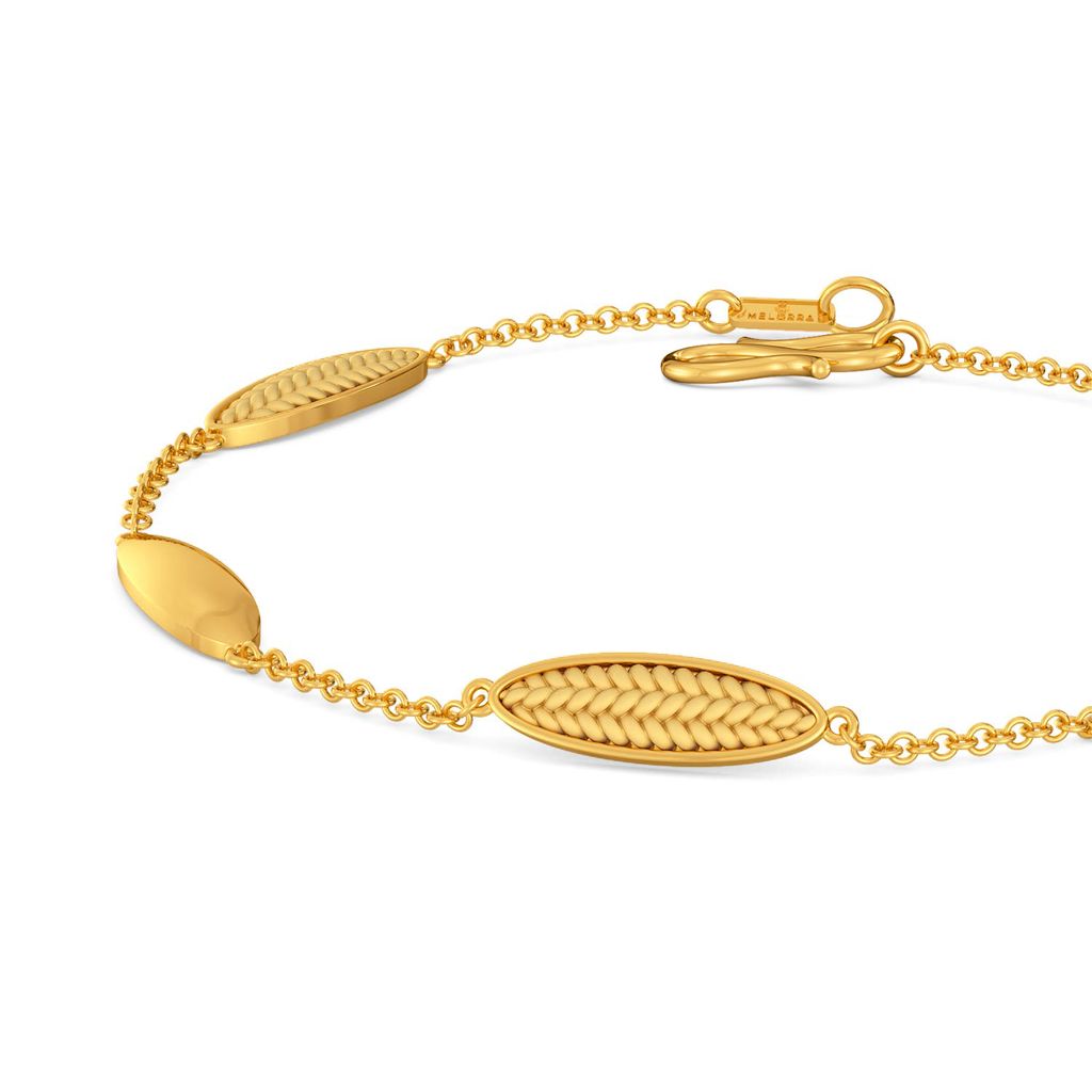 Peek A Weave Gold Bracelets