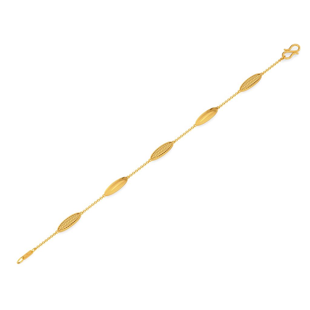 Peek A Weave Gold Bracelets