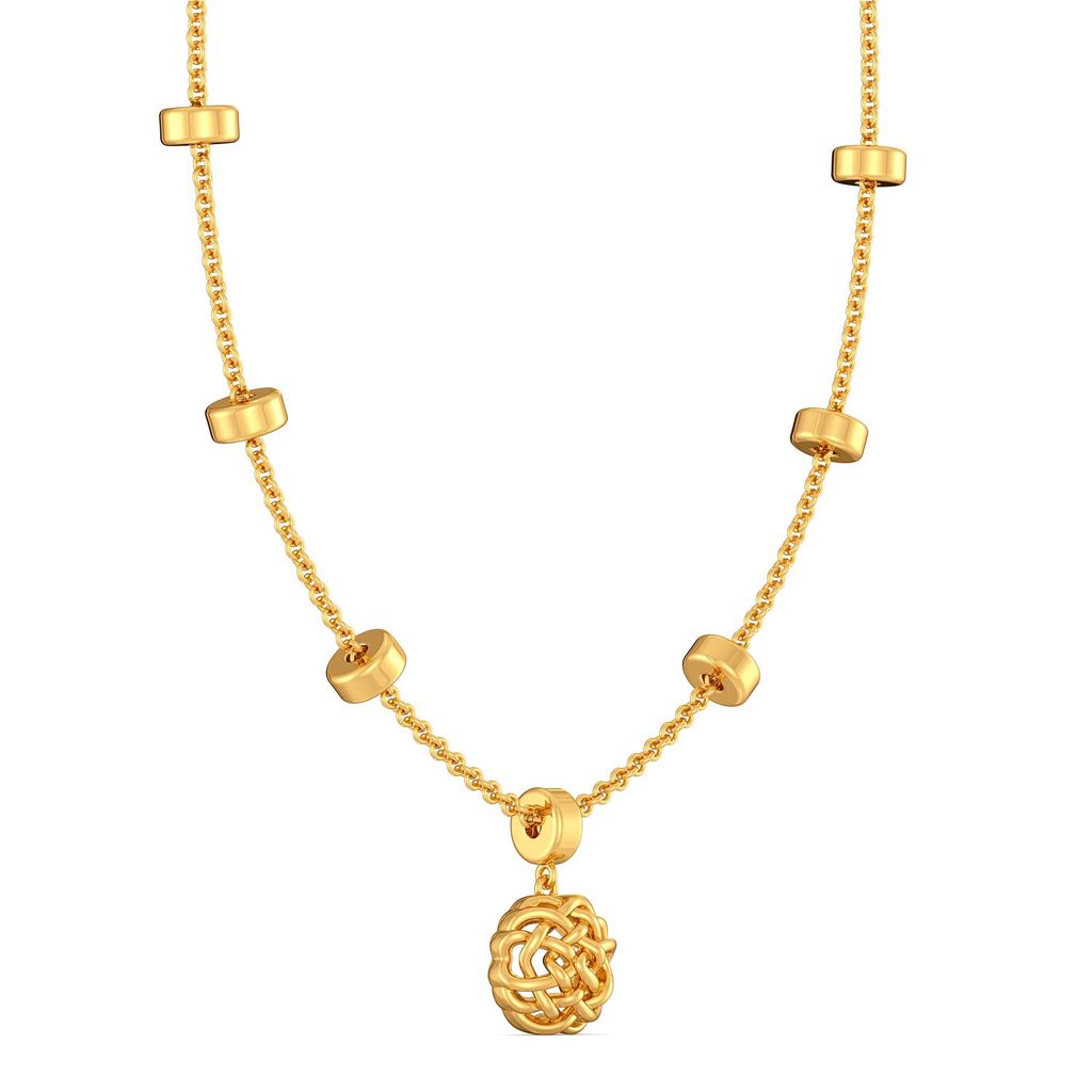 The Bullion Knot Gold Necklaces