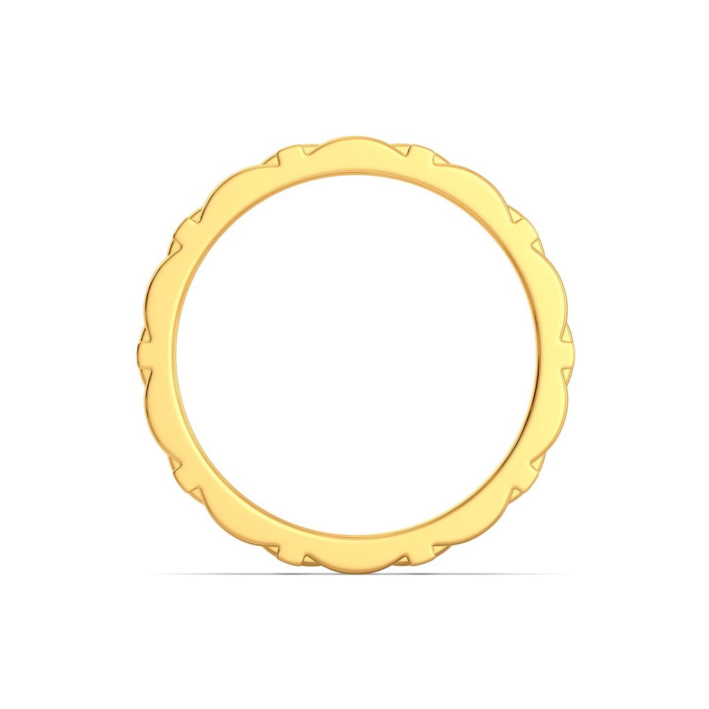 Basket Knits Gold Rings image