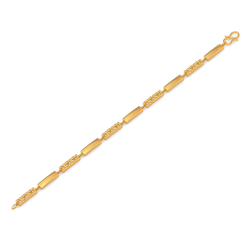 The Plaid Play Gold Bracelets