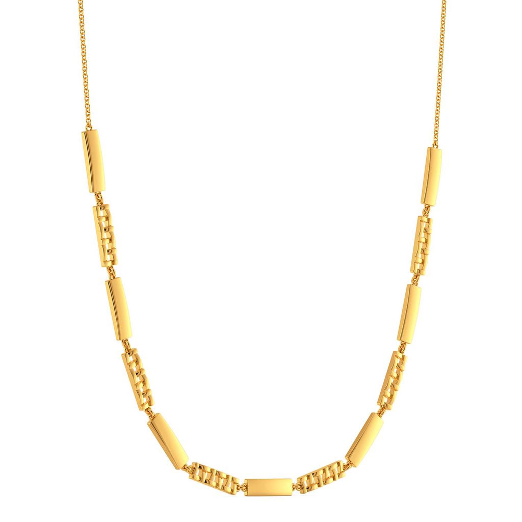The Plaid Play Gold Necklaces