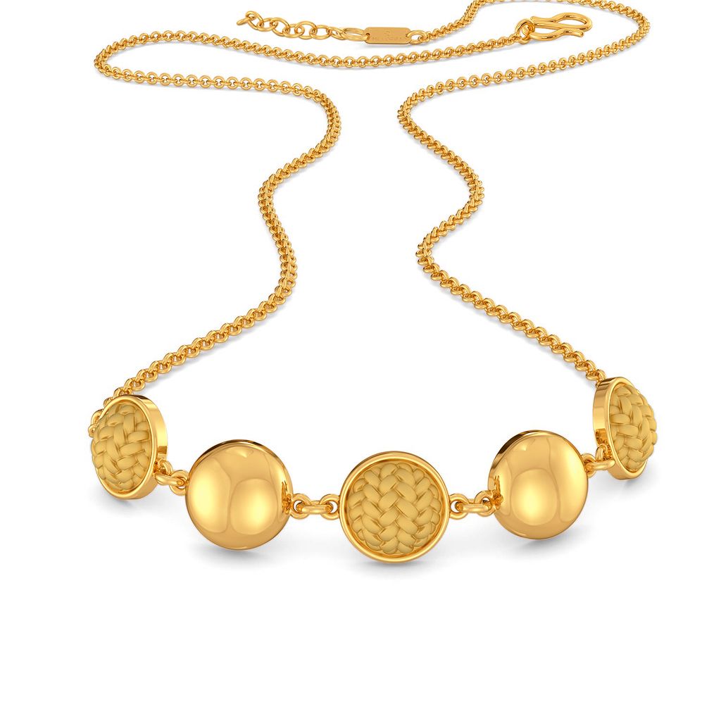 Orb of Tweed Gold Necklaces