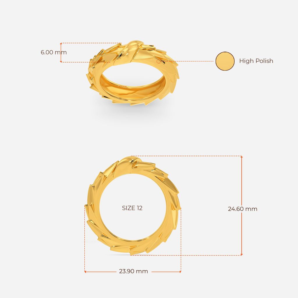Serpent's Arrow Gold Rings image