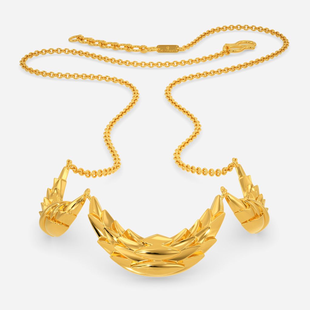 Serpent's Arrow Gold Necklaces