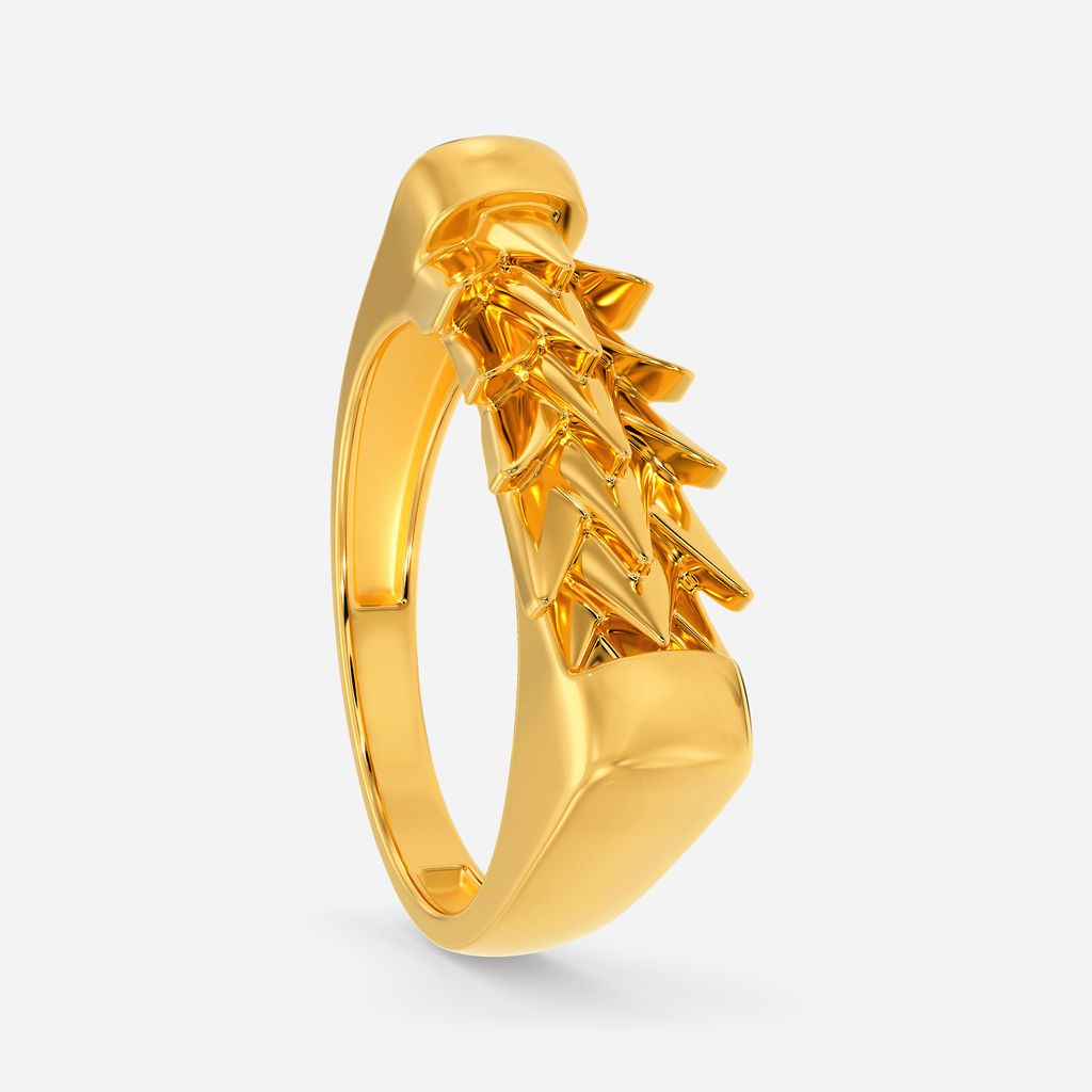Twill Texture Gold Rings image