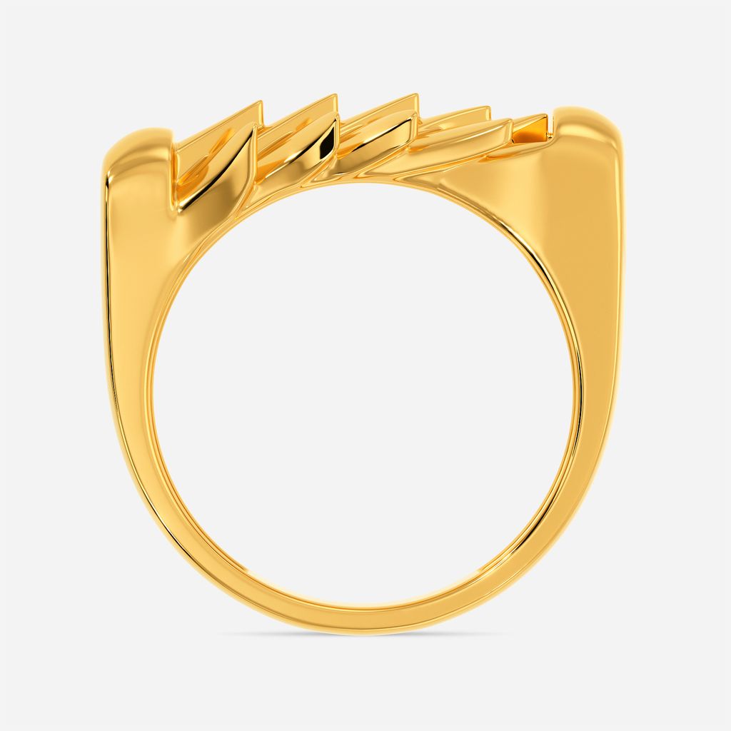 Twill Texture Gold Rings image