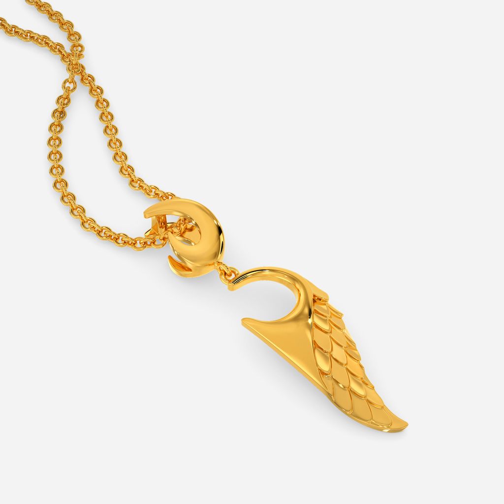 Winged Serpent Gold Pendants