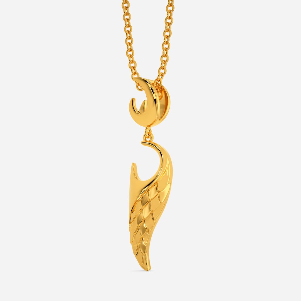 Winged Serpent Gold Pendants