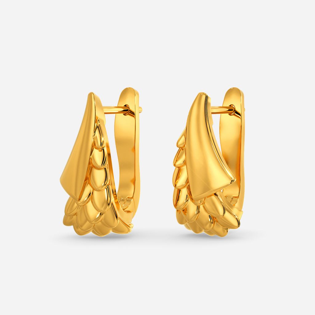 Spiky Firedrake Gold Earrings