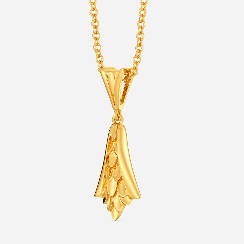 Stroke Scales Gold Pendants