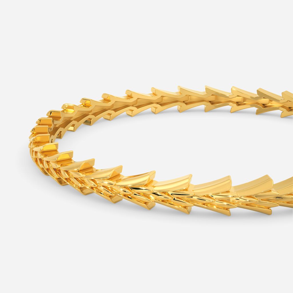 Stroke Scales Gold Bangles