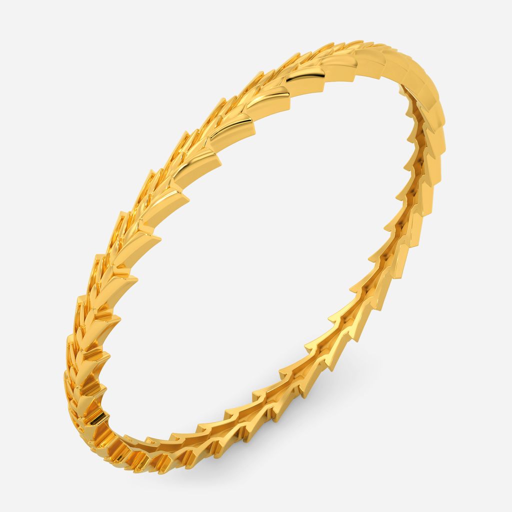 Stroke Scales Gold Bangles