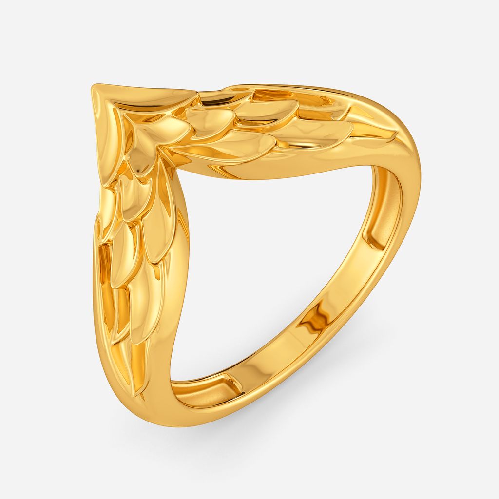 Serpent's Spectrum Gold Rings alternate view 2