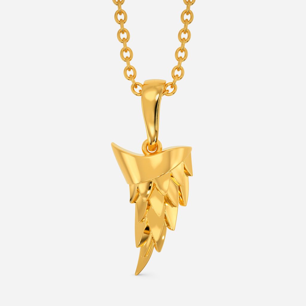 Spiny Texture Gold Pendants